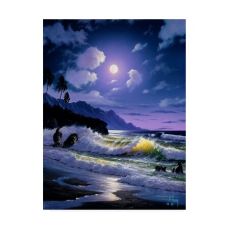 Trademark Fine Art Anthony Casay 'Water Under The Moon 18' Canvas Art, 24x32 ALI20390-C2432GG